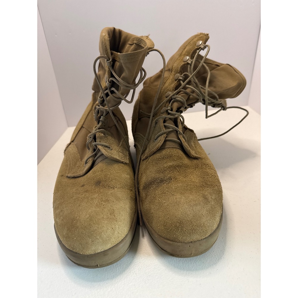 Vibram McRea Coyote Tan Suede Nylon Military Combat Tactical Boots Mens High Top